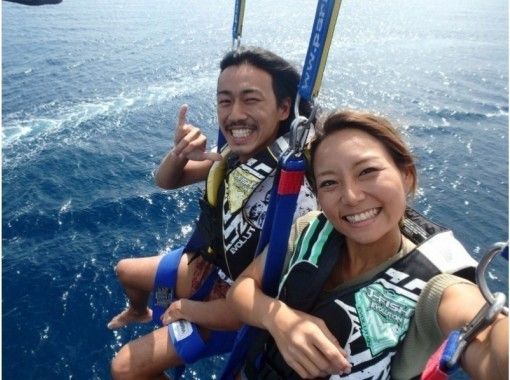 [Popular No. 1 ◇ 4 years old-OK] Parasailing regular course: Rope length 120m [Free shooting service included! ]の画像