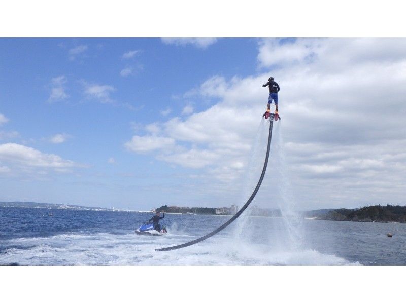 okinawa nago flying the sky with water pressure flyboard