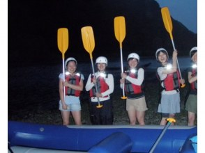 [Ibaraki/Nakagawa Nature Experience/Moonlight/Nature Rafting Tour] Calm river rafting on the fantastic Nakagawa River in the evening      の画像