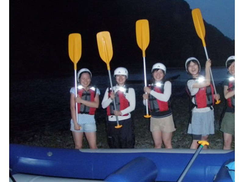 [Ibaraki/Nakagawa Nature Experience/Moonlight/Nature Rafting Tour] Calm river rafting on the fantastic Nakagawa River in the evening      の紹介画像