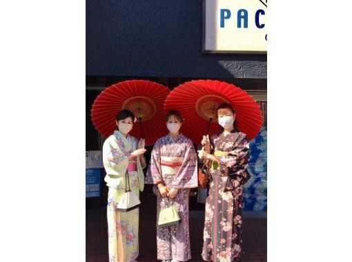 【湘南・鎌倉】とってもお得♪♪  「 鎌倉おさんぽ着物レンタルプラン」簡単ヘアアレンジ付き♪♪の画像