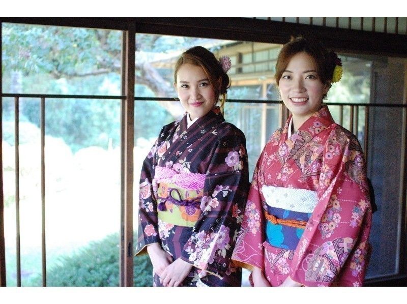 【湘南・鎌倉・着物レンタル】鎌倉散歩ベーシック着物コース!鎌倉散策の定番!