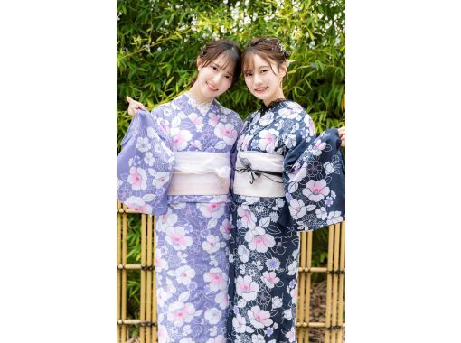 [Tokyo / Ginza] With hair set! "Yukata set rental & dressing plan" Free rental of umbrellas on rainy days!の画像