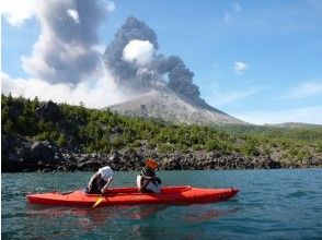 【鹿児島・桜島】シーカヤックで行く！桜島・海中温泉探検３時間ツアー！！の画像