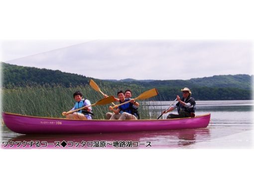 釧路湿原カヌープライベートツアー【コッタロ〜塘路湖コース】１２０分　１ドリンクサービス付き！の画像