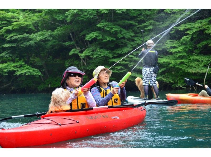 栃木 那須 板室ダム湖カヤック体験ツアー タンデムカヤック 那須エリア アクティビティジャパン