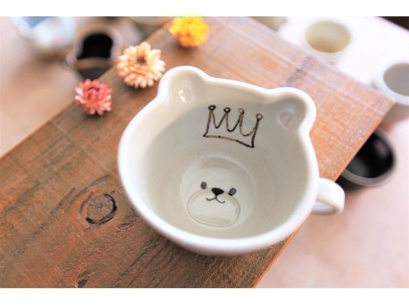 【大阪・梅田】梅田駅歩5分☆クマorネコcup☆たいmon君&めるmonちゃん絵付け一日体験☆