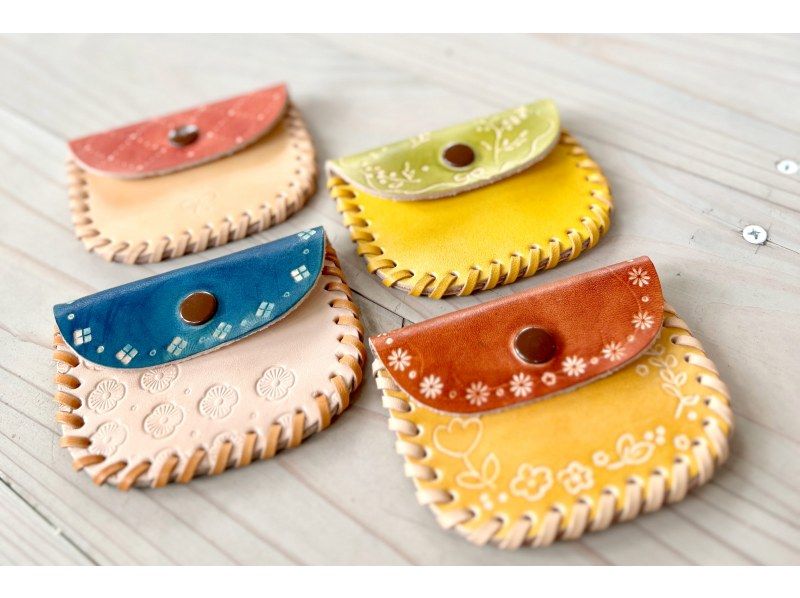 [Osaka Umeda] Leather craft one day experience ☆ Handmade key case, pen case, pass case ♪の紹介画像