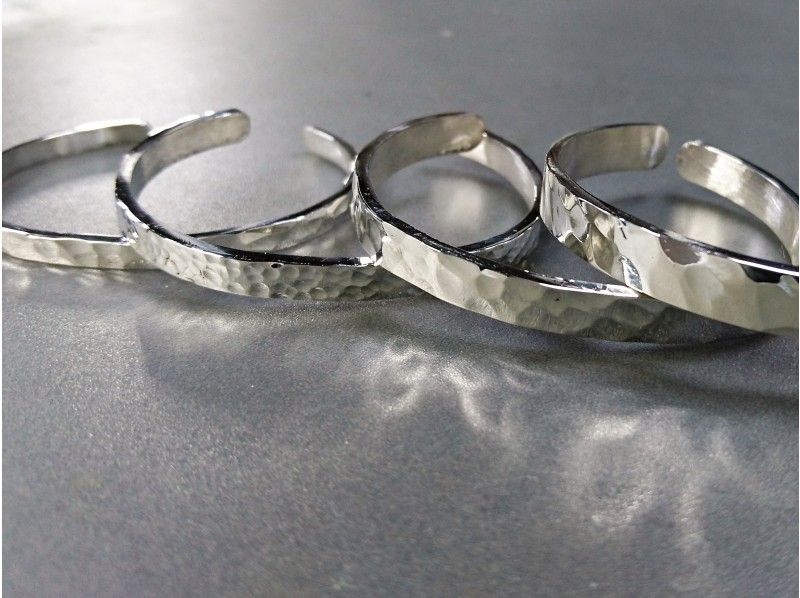 【神奈川県・湘南辻堂】シルバー槌目バングルコース★世界に一つだけのオリジナル手作りバングル