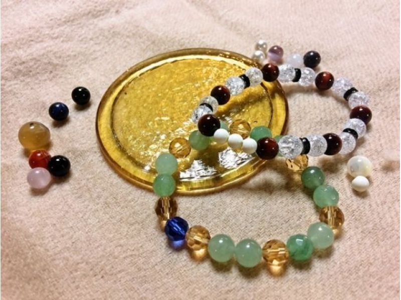 【奈良 アクセサリー作り体験】 鹿の角を使ったパワーストーンブレスレットをつくろう