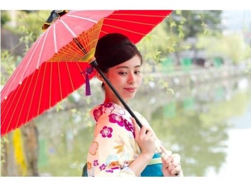 [奈良/JR奈良]穿著和服漫步奈良町“和服出租/郊遊計劃”Waplus Naraの画像