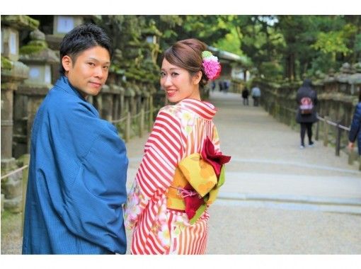 [奈良/JR奈良]僅限情侶！和服/浴衣漫步奈良城鎮計劃（Waplus Nara）の画像