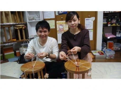 [Fukuoka / Fukuoka City] Experience braiding with couples! Let's make an original bracelet (single) (with tea confectionery)の画像