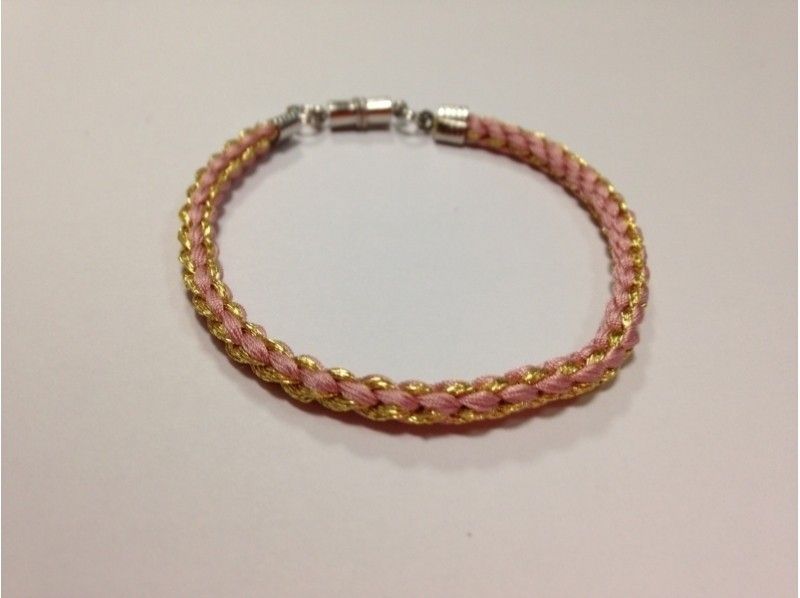 【福岡　伝統工芸体験】 組紐体験でオリジナルブレスレット（一重）作り【ファミリープラン　お茶菓子付】