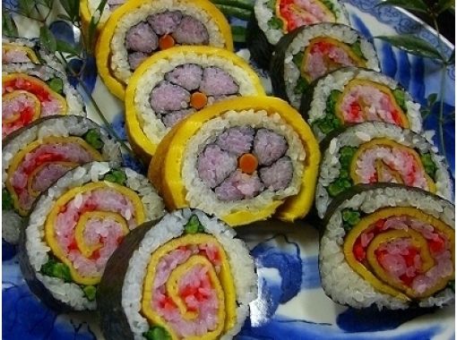 [ชิบะ / Isumi-shi] ตารางสีผสมอาหารท้องถิ่น“ ประสบการณ์การทำซูชิม้วนทากิ” (หลักสูตรพื้นฐาน) 90 นาทีจากโตเกียว!の画像