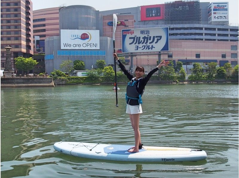 【福岡・西中洲・SUP】アクセス良い街中の水辺で今流行りのSUPを