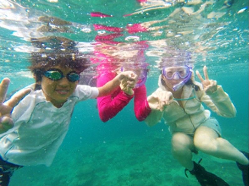 【Kagoshima · Amami Oshima · Snorkeling】 Bait experience while playing with tropical fish ♪の紹介画像