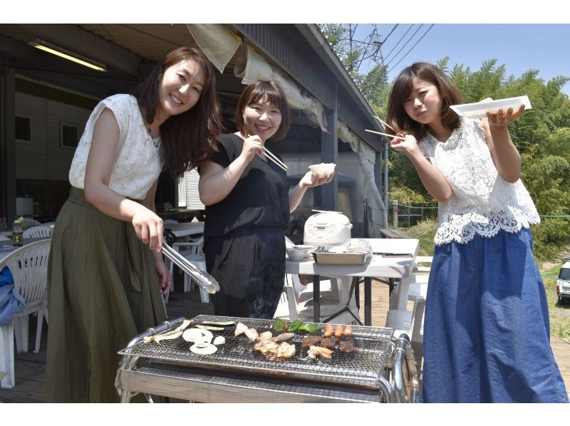 【群馬・水上】『 Hydrospped＆手ぶらBBQプラン』ハイドロスピードツアー後にテラスでBBQ