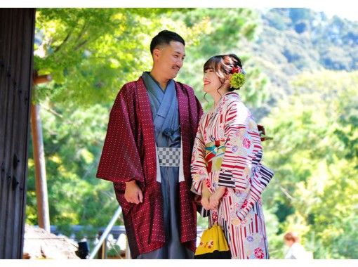 Kyoto Shijo Kimono Rental "Couple Plan" Perfect for a Kyoto date! Choose from a variety of standard plans ♪の画像