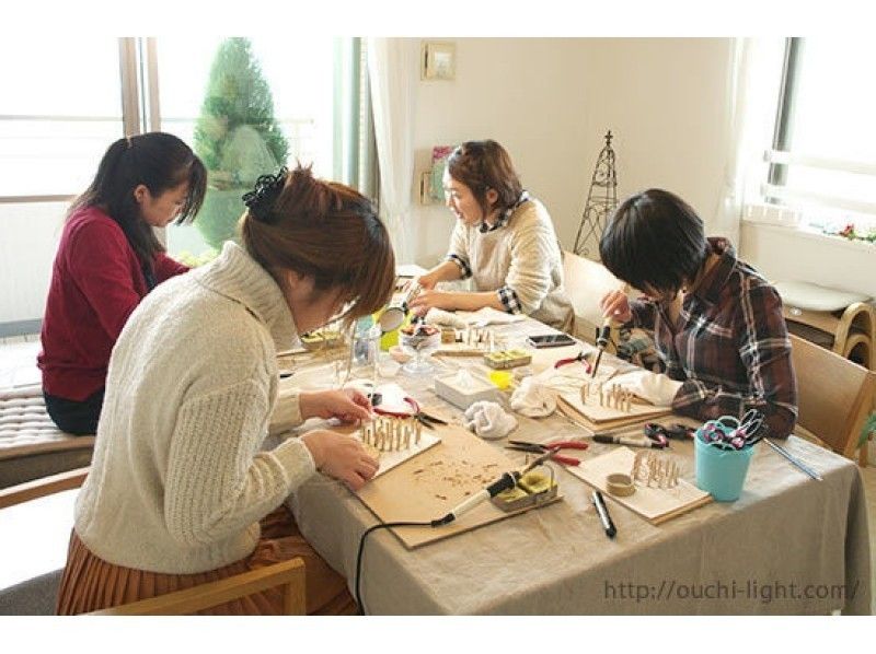 [โตเกียว ・ Sumida-ku] โคมไฟทำมือ "แผนชาขนาดฝ่ามือ" สำหรับผู้หญิงเท่านั้นยินดีต้อนรับผู้ปกครองและเด็ก ๆ !の紹介画像