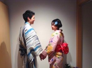 【兵庫・城崎温泉】いろはの当日レンタル！城崎温泉をゆかたで散策「カップルゆかた」レンタル着付けプラン