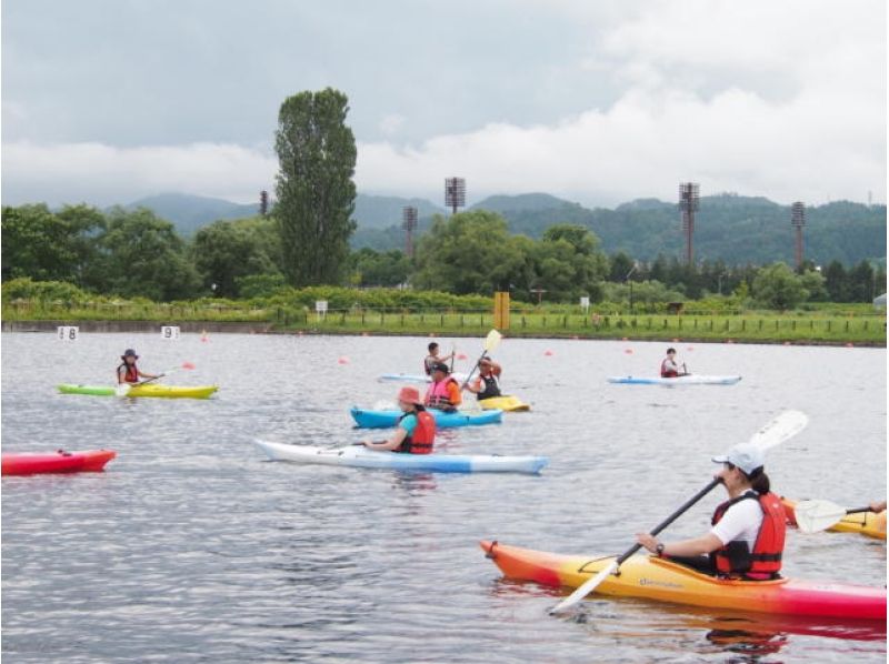 【山形県・寒河江市】<カヌー>体験 海でも湖でもない!?人工池で水遊び