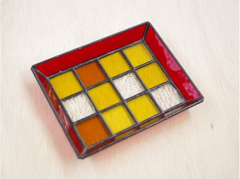 ステンドグラスモザイクトレー12ピースを作ろう♪