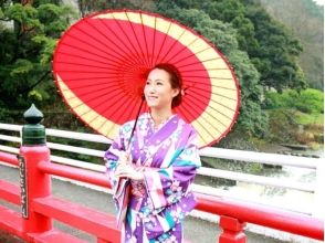 通常5,800円が5,000円！温泉地・箱根を着物で散策！フルセットプラン☆箱根湯本駅すぐ★