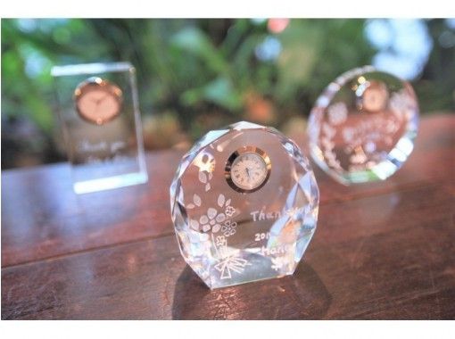 【福岡天神】ガラス時計ギフトコース☆記念日に贈る気持ちを込めたプレゼント♪の画像