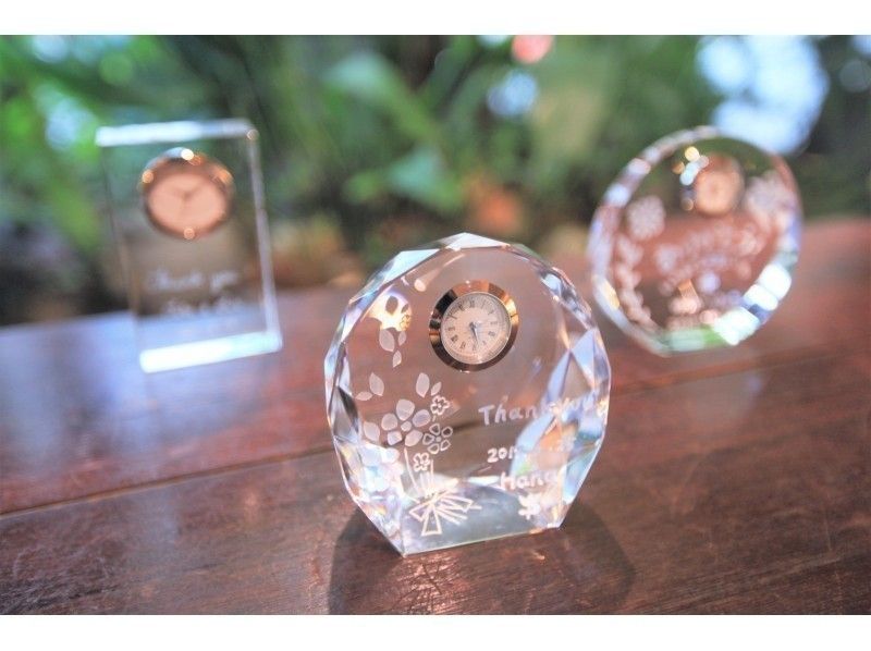 [Fukuoka Tenjin] Glass clock gift course ☆ A gift with the feeling of giving an anniversary ♪