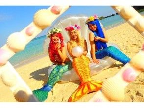 【 冲绳 ·恩纳村】拍摄数量无限！高级美人鱼和蓝洞浮潜の画像