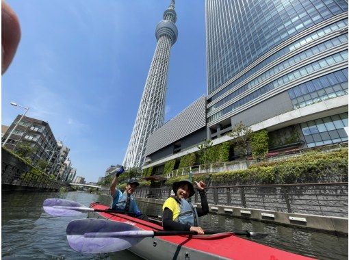 [Tokyo, Edogawa Ward] For those who can paddle hard! For those who want to paddle hard! Right under the Skytree! Skytree long canoe tourの画像