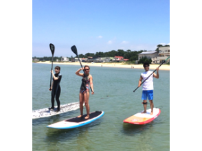 [Fukuoka ・ Fukutsu city】 Anyone can ride easily! SUP (stand-up paddle board)School(2 hours)Weekdayの画像