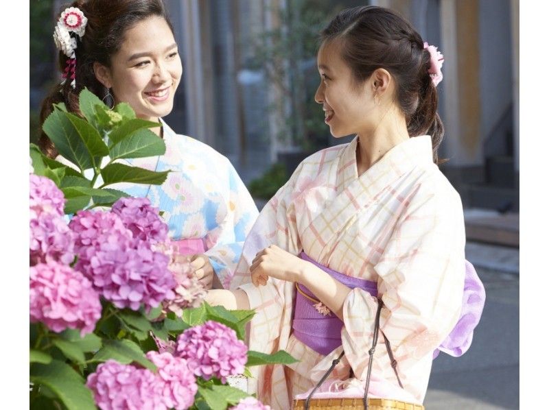 【湘南・鎌倉】ぶらり散歩 浴衣レンタル（ヘアセットサービス）