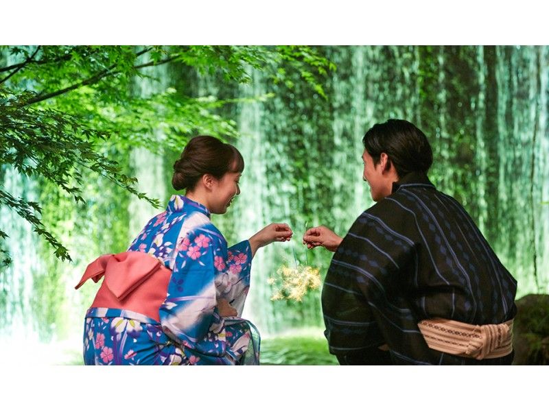 【東京・目黒・雅叙園】浴衣で文化財見学&お食事(ディナー)最新柄の浴衣着付け&持ち帰り「百段階段」