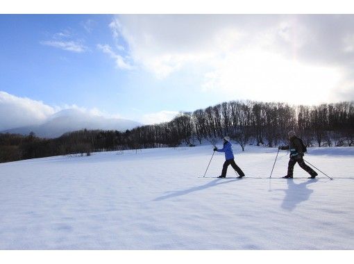 [Tohoku/ Hachimantai]Cross-country skiing(half-day tour) OK from elementary school students, enjoy nature, and have no experience in skiing!の画像