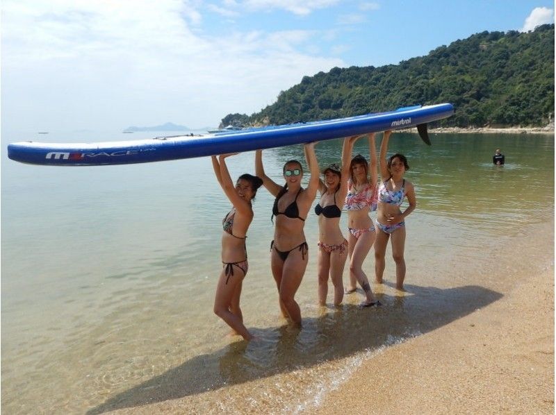【広島・宮島】夏休み限定！SUP＆海水浴プラン（5人様〜申し込み可）