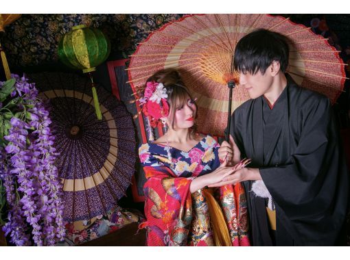 SALE! Same-day reservations possible! [3-minute walk from Kyoto Station] "Oiran Couple Plan" is available for two people, one male and one female! Large groups can also experience this!の画像