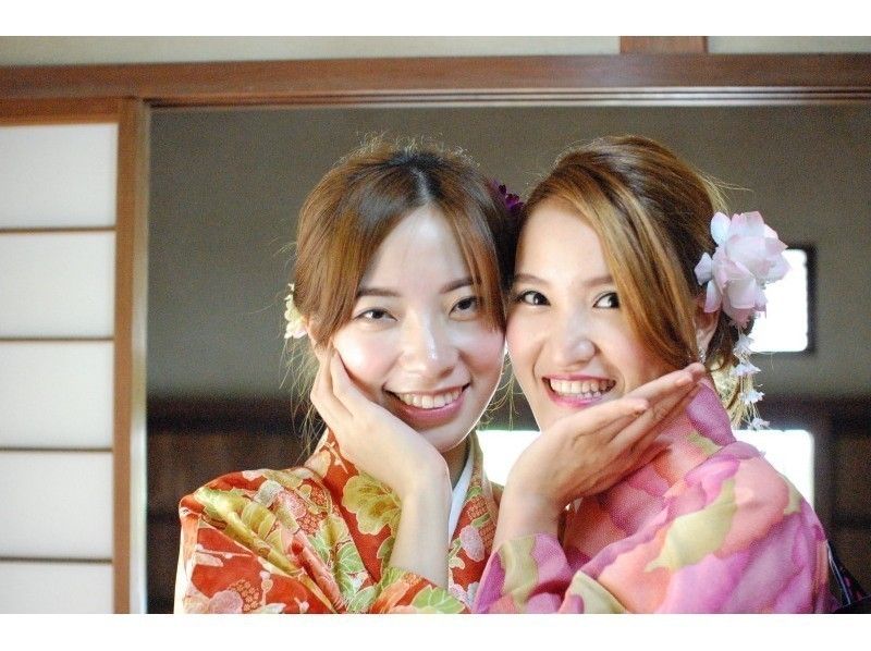 【湘南・鎌倉・着物レンタル】超人気!女子お二人様!鎌倉散歩ベーシック着物お得なプラン