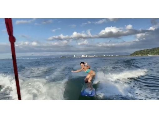 【福岡・福岡市】博多湾でウェイクサーフィン体験！の画像