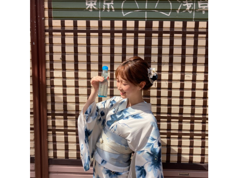 [Tokyo / Asakusa] Yukata Rental "Hair set plan" 5 minutes walk from Asakusa station (Female / summer only)の紹介画像