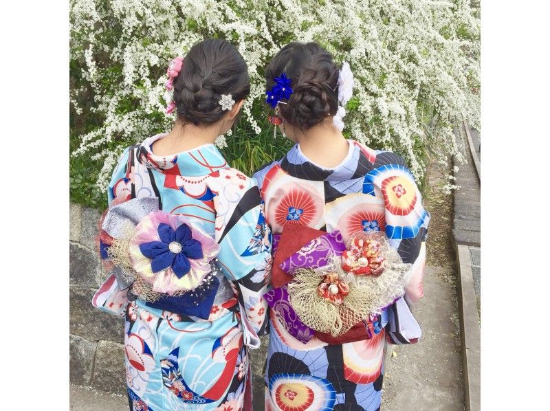 【京都・祇園】着物レンタル  一番人気「華雅彩（かがいろ）」帯結びで京都を散策しませんか？