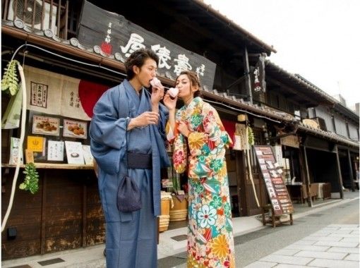 [Aichi/ Inuyama]Rental kimono Inuyama walk "kimono plan" There is also a Male kimono! Please come by hand!の画像