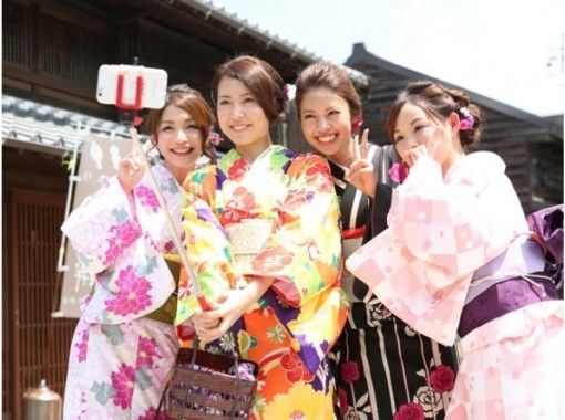 [Aichi/ Inuyama]Female only! Inuyama walk with Rental kimono "Kimono plan & hair set"の画像
