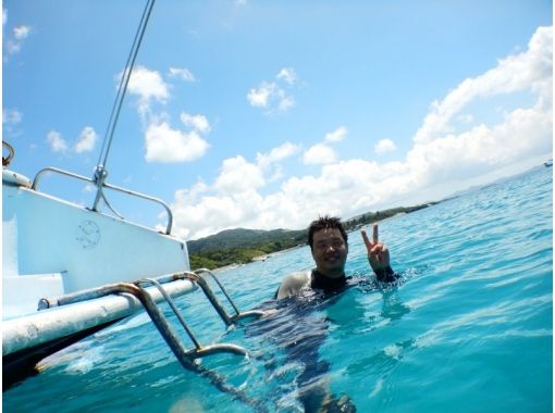 【Okinawa · Sesokushima · Mizushima Island】 Headquarters port ♪ Boat fan diving!の画像