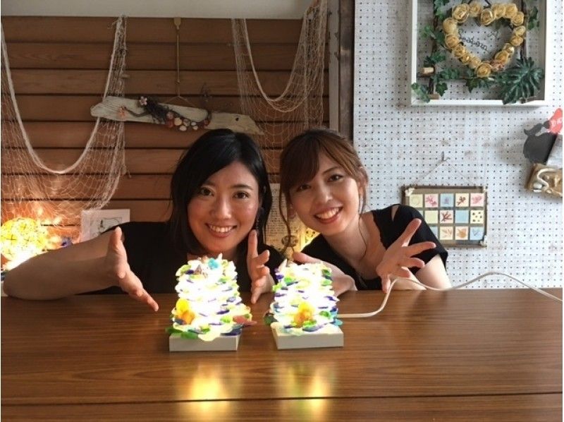 [Hyogo/Kobe] Making a marine glass lampshade! ☆Beginners and children welcome☆