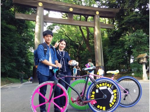 原宿 自転車レンタル カラフルでオシャレな原宿レンタサイクル 2日以上のレンタルでよりお得 アクティビティジャパン