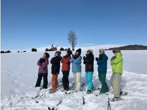 [Hokkaido/Sapporo] The most popular! Hokkaido enjoyment Snowshoes trekking-pick-up, meals, deals plan with Hot springの画像