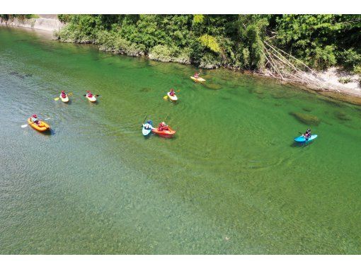 The royal sport on the water! Mini touring in a full-scale river kayak for the first time on the clear Yoshino River! Lessons included [Kochi]の画像