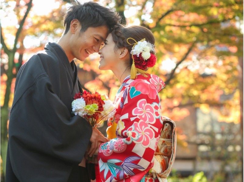 【京都・八坂神社／着物レンタル】カップルプラン★京都での思いで作りに☆